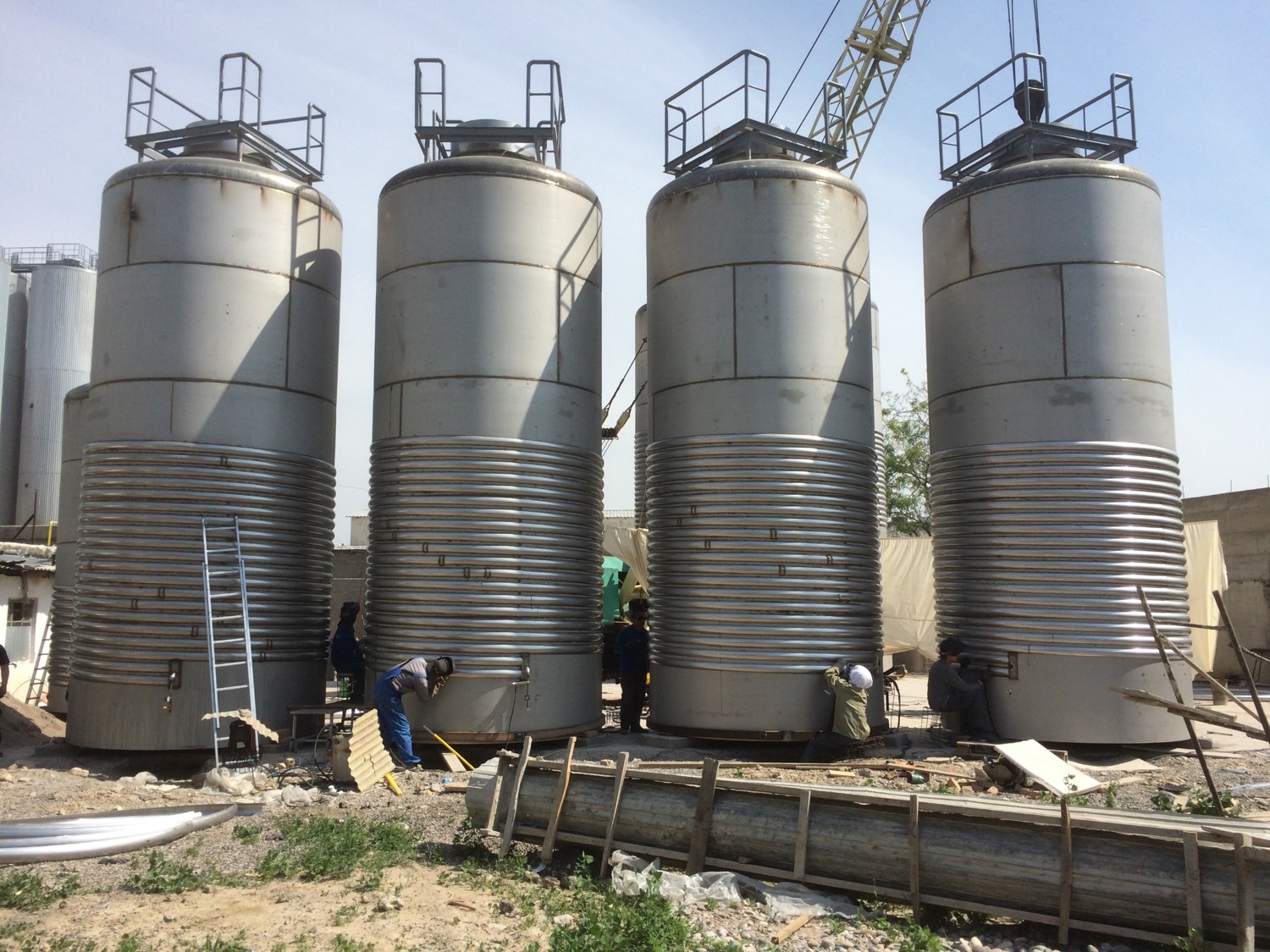Изготовление промышленных резервуаров для производства и хранения